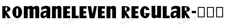RomanEleven Regular字体转换